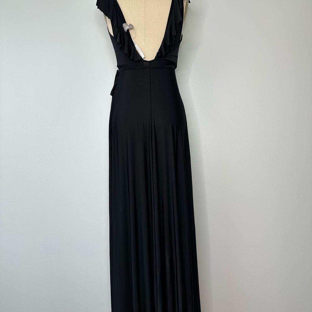 ASOS Black Ruffle Maxi Dress - Picture 8 of 8